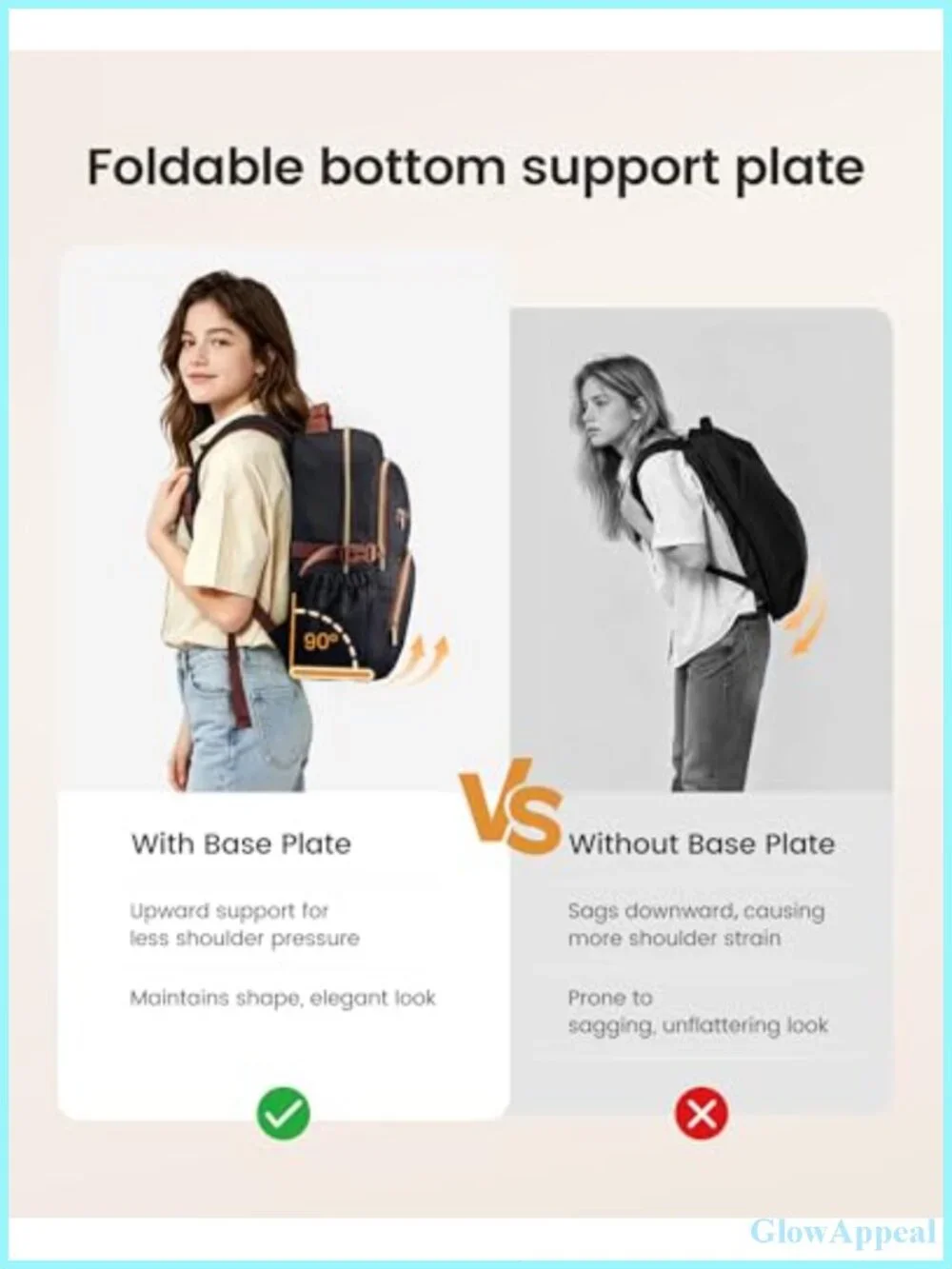 Laptop Backpack for Women with Padded Laptop Compartment,Water-Resistant Daypack